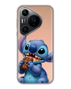 Чехол для Huawei Pura 70 PRO с картинкой «Стич ест шоколад»