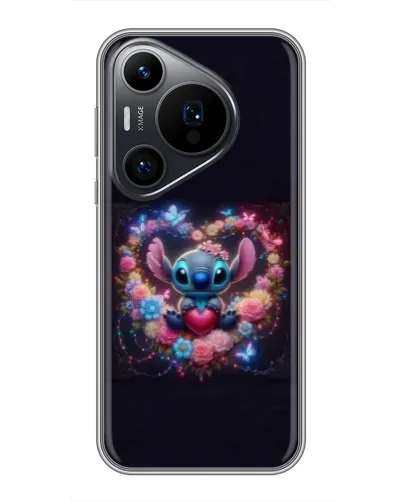 Чехол для Huawei Pura 70 PRO с картинкой «Stitch в цветах» Чехол для Huawei Pura 70 PRO с картинкой «Stitch в цветах»