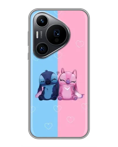 Чехол для Huawei Pura 70 PRO с картинкой «Stitch и Angel Love» Чехол для Huawei Pura 70 PRO с картинкой «Stitch и Angel Love»