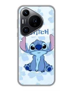 Чехол для Huawei Pura 70 PRO с картинкой «Stitch среди цветов»
