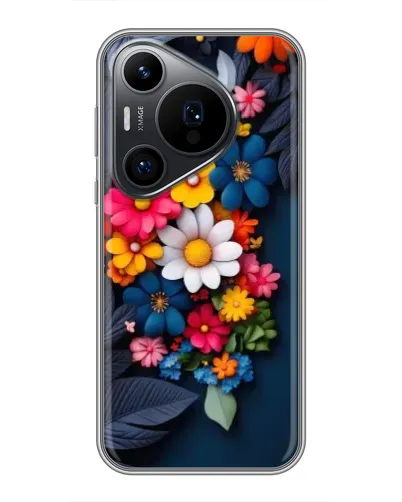 Чехол для Huawei Pura 70 PRO с картинкой «Цветочная феерия»