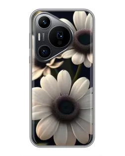 Чохол для Huawei Pura 70 PRO з картинкою «Білі маргаритки макро»