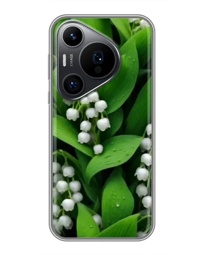 Чехол для Huawei Pura 70 PRO с картинкой «Ландыши в зелени»