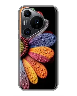Чохол для Huawei Pura 70 PRO з картинкою «Райдужна квітка»