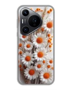 Чохол для Huawei Pura 70 PRO з картинкою «Білі сухоцвіти»