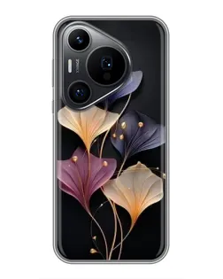 Чохол для Huawei Pura 70 PRO з картинкою «Лілові квіти грації»