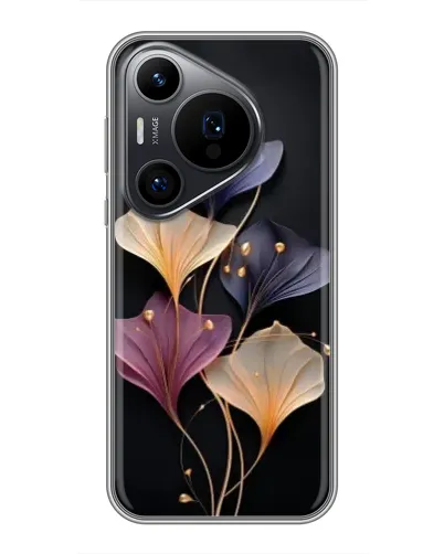 Чехол для Huawei Pura 70 PRO с картинкой «Лиловые цветы грации»