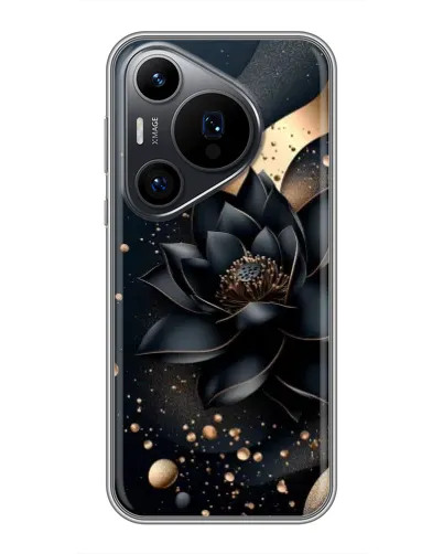 Чехол для Huawei Pura 70 PRO с картинкой «Черный лотос»