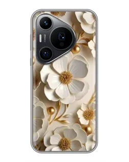 Чохол для Huawei Pura 70 PRO з картинкою «Білі паперові квіти»