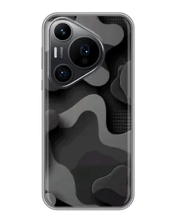 Чохол для Huawei Pura 70 PRO з картинкою «Темний абстрактний камуфляж»