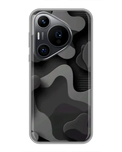 Чехол для Huawei Pura 70 PRO с картинкой «Темный абстрактный камуфляж» Чехол для Huawei Pura 70 PRO с картинкой «Темный абстрактный камуфляж»