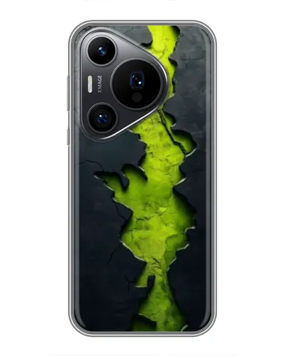 Чехол для Huawei Pura 70 PRO с картинкой «Салатовый разлом скалы» Чехол для Huawei Pura 70 PRO с картинкой «Салатовый разлом скалы»
