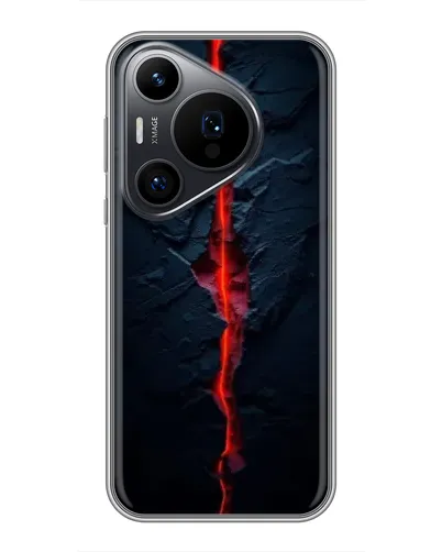 Чехол для Huawei Pura 70 PRO с картинкой «Kрасная лавовая трещина» Чехол для Huawei Pura 70 PRO с картинкой «Kрасная лавовая трещина»