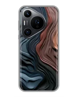 Чехол для Huawei Pura 70 PRO с картинкой «Цветные волны каньона»