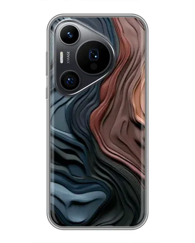 Чехол для Huawei Pura 70 PRO с картинкой «Цветные волны каньона» Чехол для Huawei Pura 70 PRO с картинкой «Цветные волны каньона»