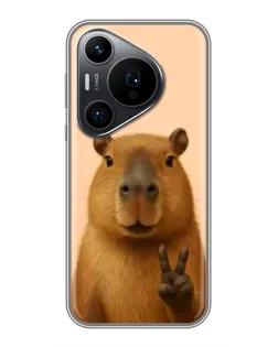 Чехол для Huawei Pura 70 PRO с картинкой «Капибара виктория» Чехол для Huawei Pura 70 PRO с картинкой «Капибара виктория»