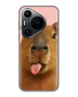 Чехол для Huawei Pura 70 PRO с картинкой «Капибара с языком» Чехол для Huawei Pura 70 PRO с картинкой «Капибара с языком»
