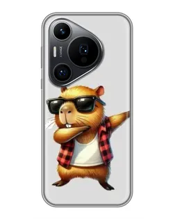Чехол для Huawei Pura 70 PRO с картинкой «Капибара рэпер даб» Чехол для Huawei Pura 70 PRO с картинкой «Капибара рэпер даб»