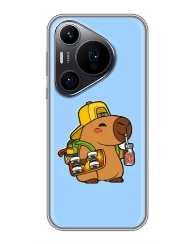 Чехол для Huawei Pura 70 PRO с картинкой «Капибара на скейте» Чехол для Huawei Pura 70 PRO с картинкой «Капибара на скейте»