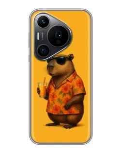 Чехол для Huawei Pura 70 PRO с картинкой «Капибара на отдыхе» Чехол для Huawei Pura 70 PRO с картинкой «Капибара на отдыхе»