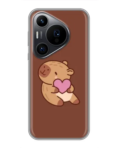 Чехол для Huawei Pura 70 PRO с картинкой «Капибара с сердцем» Чехол для Huawei Pura 70 PRO с картинкой «Капибара с сердцем»