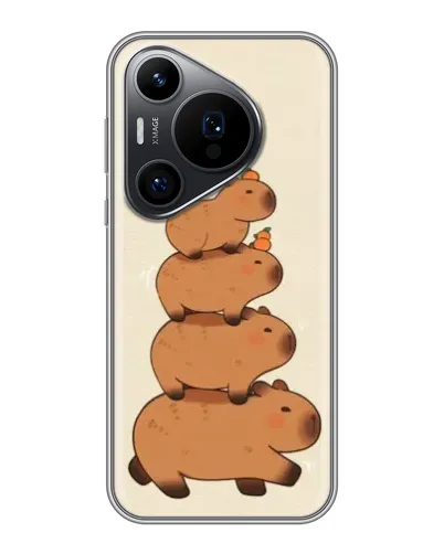 Чехол для Huawei Pura 70 PRO с картинкой «Башня из капибар» Чехол для Huawei Pura 70 PRO с картинкой «Башня из капибар»