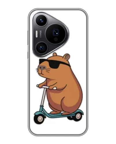 Чехол для Huawei Pura 70 PRO с картинкой «Капибара на самокате» Чехол для Huawei Pura 70 PRO с картинкой «Капибара на самокате»