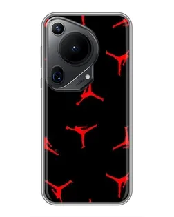 Чехол для Huawei Pura 70 Ultra с картинкой «Jordan Red Pattern»