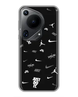 Чохол для Huawei Pura 70 Ultra з картинкою «Nike Black Pattern»