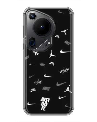 Чохол для Huawei Pura 70 Ultra з картинкою «Nike Black Pattern»