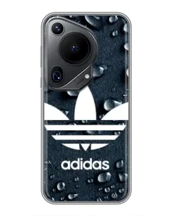 Чехол для Huawei Pura 70 Ultra с картинкой «Adidas Trefoil Blue»
