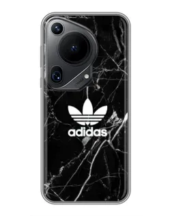 Чохол для Huawei Pura 70 Ultra з картинкою «Білий мармур Adidas»