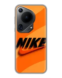 Чехол для Huawei Pura 70 Ultra с картинкой «Оранжевый драйв Nike»