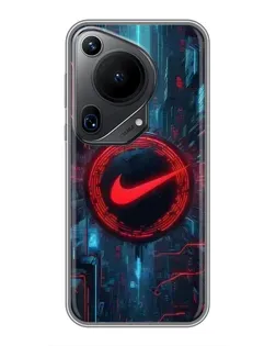 Чохол для Huawei Pura 70 Ultra з картинкою «Техногенний стиль Nike»