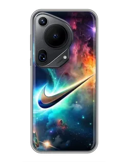 Чохол для Huawei Pura 70 Ultra з картинкою «Космічний Nike Swoosh»
