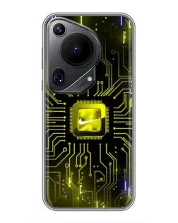 Чохол для Huawei Pura 70 Ultra з картинкою «Nike — золота іскра»