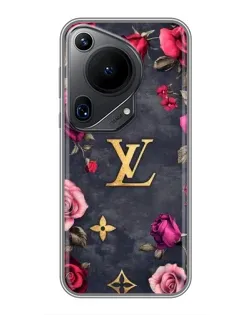 Чехол для Huawei Pura 70 Ultra с картинкой «Цветочный Louis Vuitton»