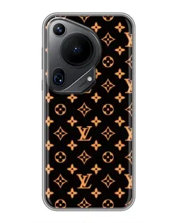 Чохол для Huawei Pura 70 Ultra з картинкою «Золота монограма LV»