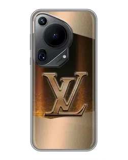Чохол для Huawei Pura 70 Ultra з картинкою «LV — золоте сяйво»