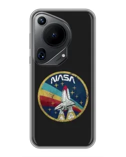 Чехол для Huawei Pura 70 Ultra с картинкой «NASA — эмблема миссии»