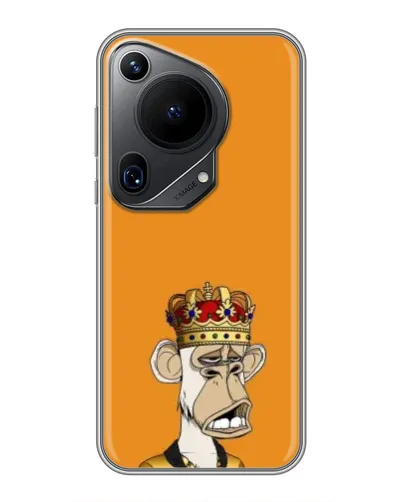 Чехол для Huawei Pura 70 Ultra с картинкой «Золотая обезьяна Bored Ape»
