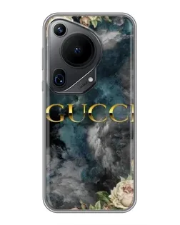 Чохол для Huawei Pura 70 Ultra з картинкою «Абстрактні квіти Gucci»