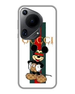 Чохол для Huawei Pura 70 Ultra з картинкою «Міккі Маус Gucci — смуги»