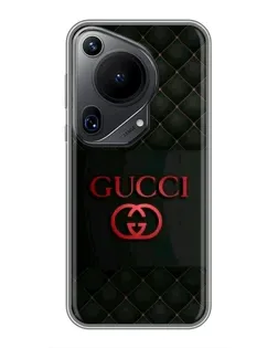 Чохол для Huawei Pura 70 Ultra з картинкою «Gucci — стьобаний чорний»