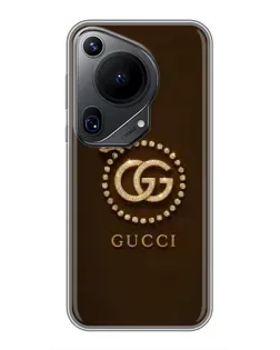 Чохол для Huawei Pura 70 Ultra з картинкою «Gucci — золотий метелик»