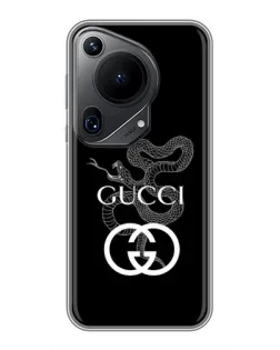 Чохол для Huawei Pura 70 Ultra з картинкою «Gucci — срібна змія»