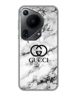 Чохол для Huawei Pura 70 Ultra з картинкою «Gucci — мармуровий шик»