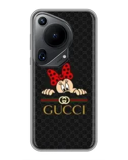 Чохол для Huawei Pura 70 Ultra з картинкою «Мінні Маус Gucci — чорний»