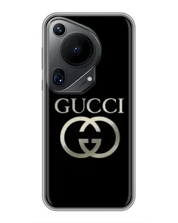 Чехол для Huawei Pura 70 Ultra с картинкой «Gucci — золото на черном» Чехол для Huawei Pura 70 Ultra с картинкой «Gucci — золото на черном»