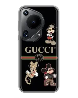 Чехол для Huawei Pura 70 Ultra с картинкой «Gucci — герои Disney и монограмма» Чехол для Huawei Pura 70 Ultra с картинкой «Gucci — герои Disney и монограмма»
